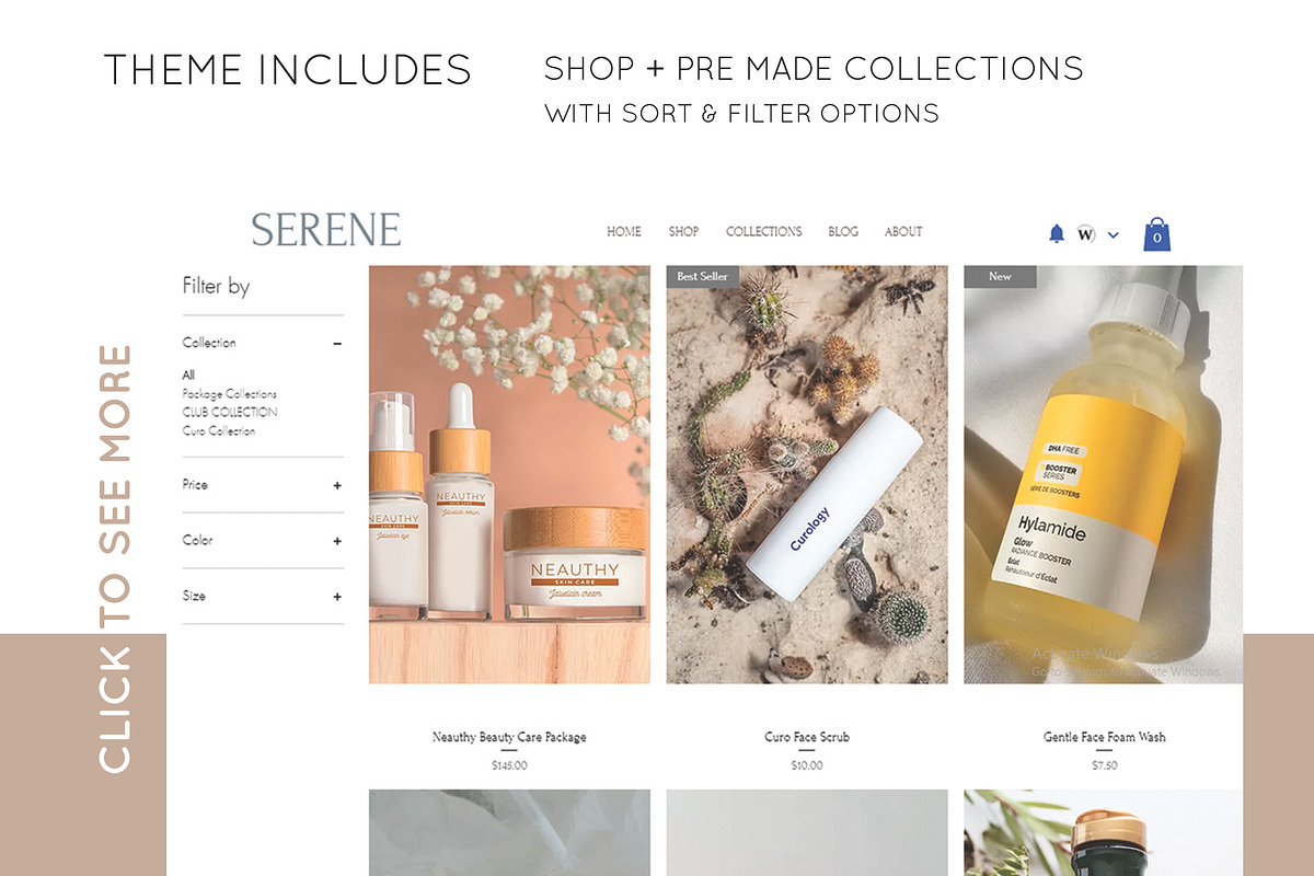 Ecom Wix Studio Template | SERENE, a Wix Template by Design Unique (Photo 4 of 8)