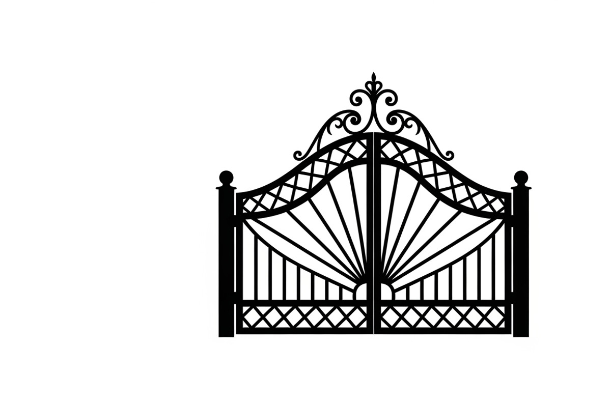 Ornate Iron Gate SVG Bundle, an Illustration by Designs_River (Photo 20 of 31)
