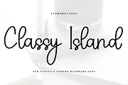 Classy Island, a Handwritten Font by InermediaSTUDIO (Thumbnail 1 of 8)
