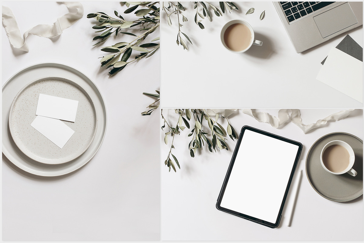 Silver Olive wedding mockups, a Print Template by Tabita's shop (Photo 7 of 11)