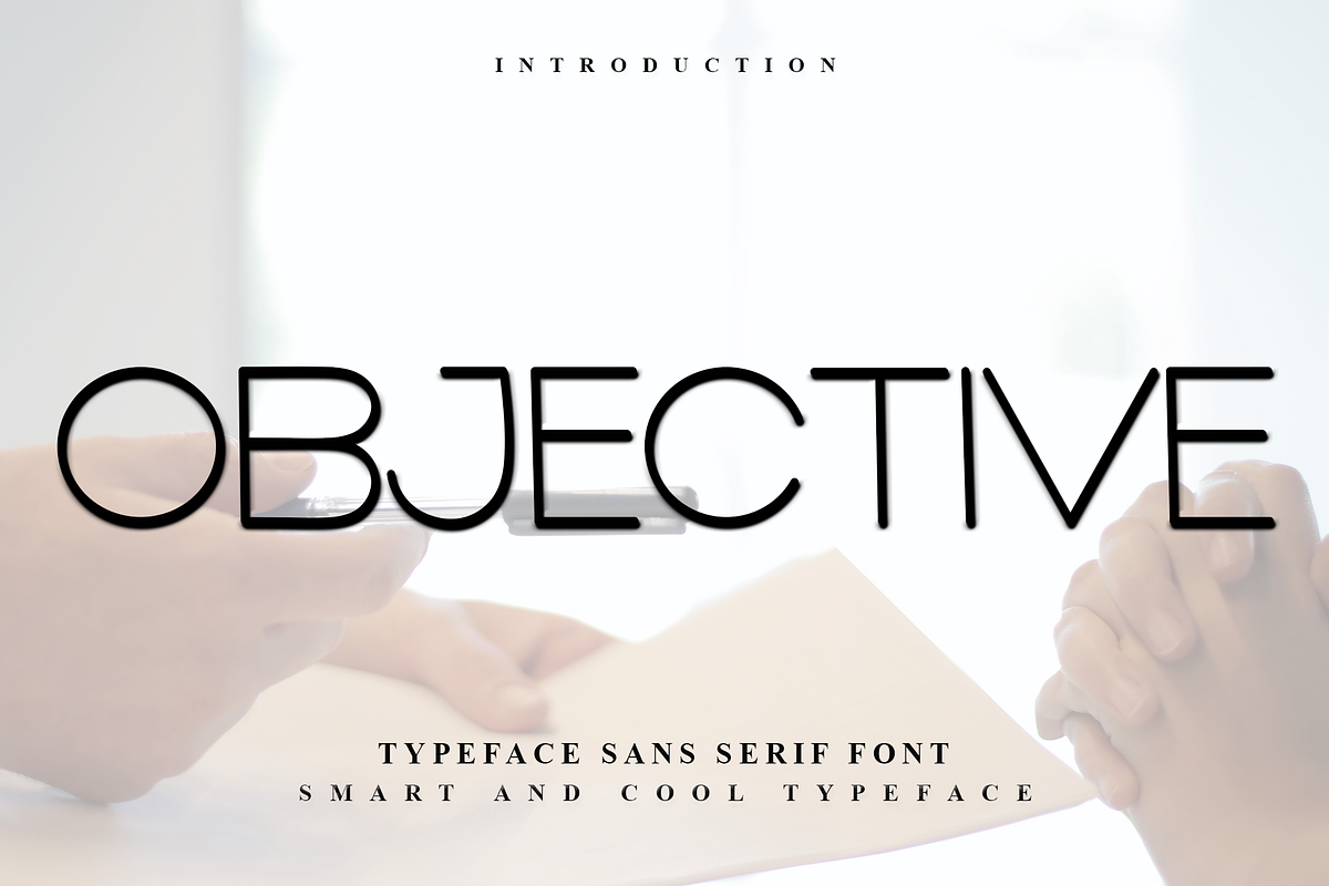 Objective, a Sans Serif Font by FreshTypeINK (Photo 1 of 8)