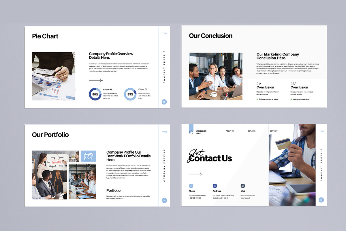 Company Profile Presentation Design, a Presentation Template by MightyDesign (Photo 5 of 8)