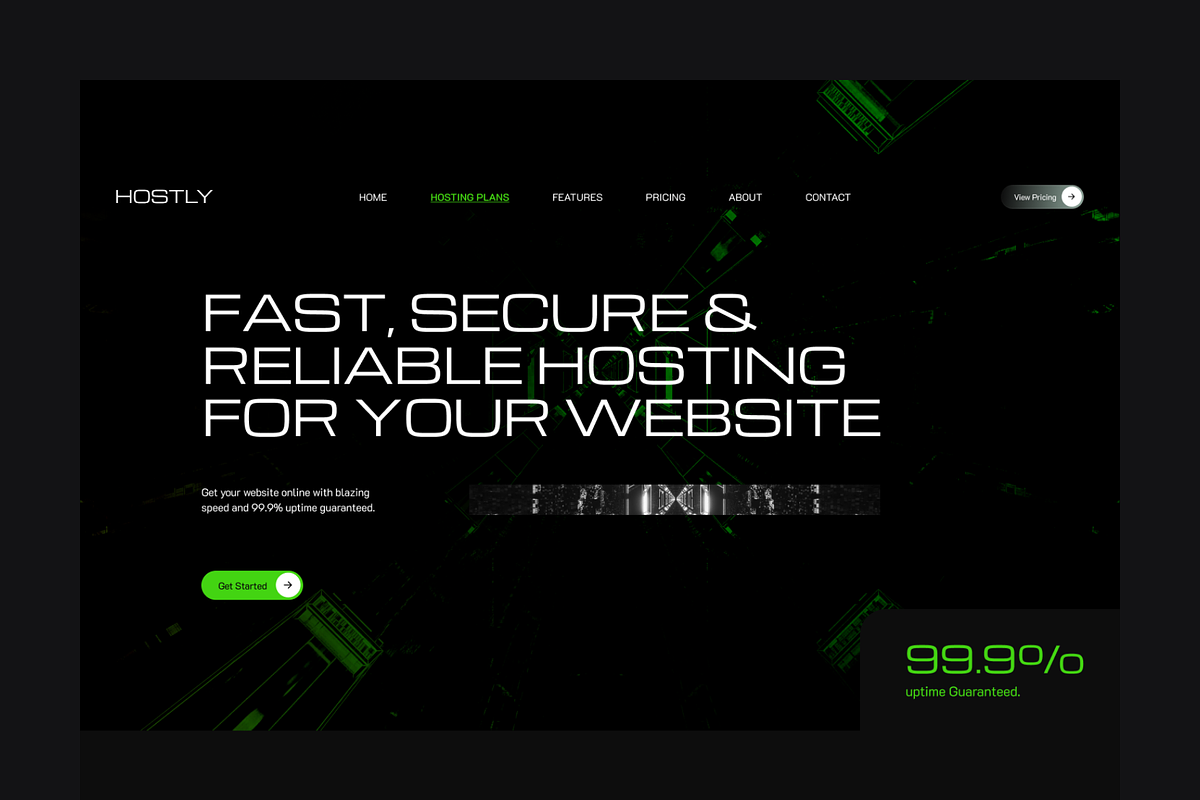 Figma Web Hosting Landing Page, a Landing Page Template by Musara (Photo 3 of 6)