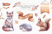 Watercolor autumn set, an Object Graphic by Holovei (Thumbnail 1 of 6)