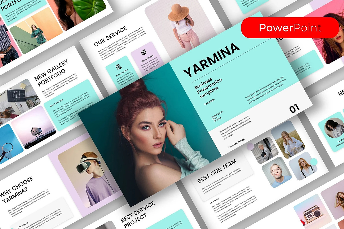 Yarmina–Business PowerPoint Template, a Presentation Template by kreatifreya (Photo 1 of 5)
