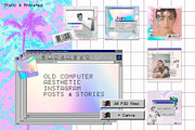 Old Computer Insta template Ps Canva, a Social Media Template by Marie T (Thumbnail 1 of 18)