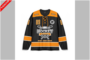 Hockey Jersey Mockup, a Bottom Mockup by Bruno's Shop