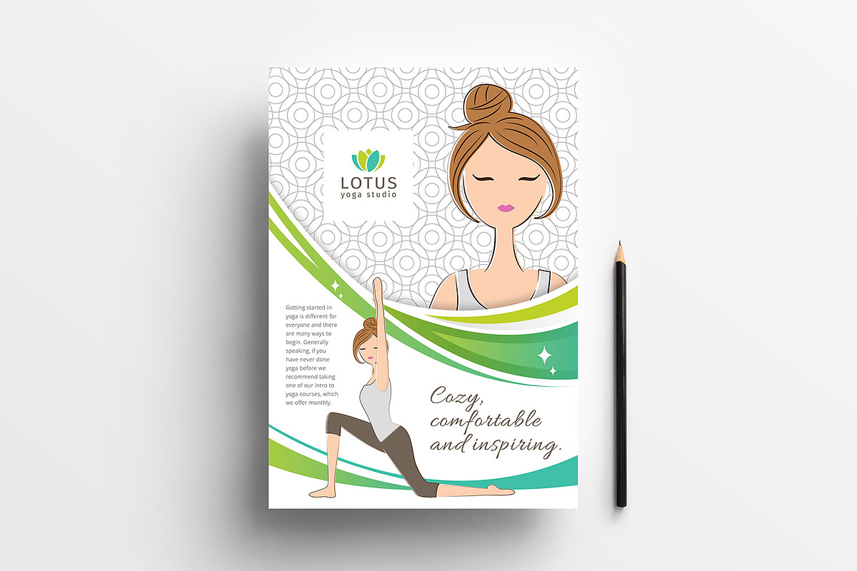 Yoga Studio Templates Pack, a Flyer Template by BrandPacks (Photo 3 of 14)