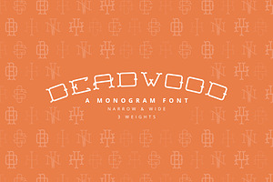 Deadwood - A Monogram Font Family