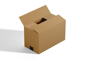 Shipping Box Packaging Mockup