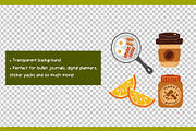 Breakfast Favorites Clipart Set, an Object Graphic by Drafts n Doodles (Thumbnail 3 of 3)