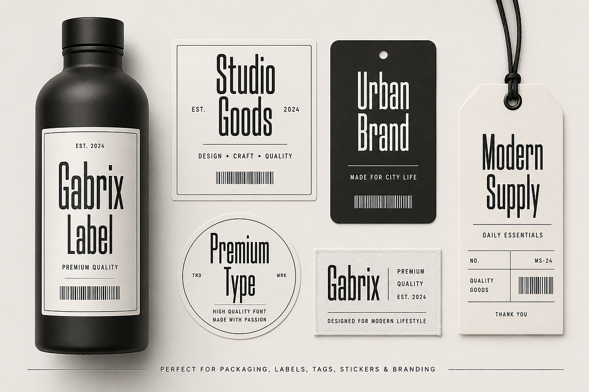Gabrix – Modern Display Font, a Slab Serif Font by Wow Magic (Photo 2 of 4)