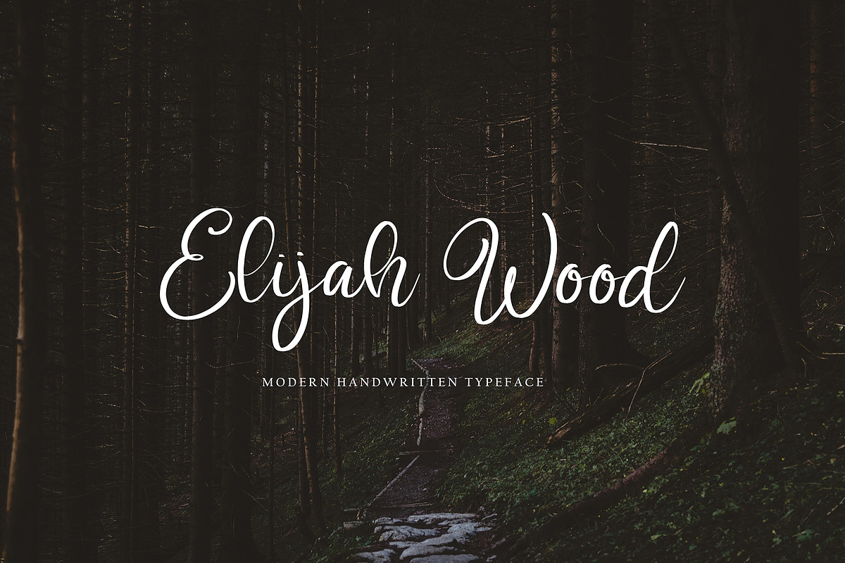 Elijah Wood, a Handwritten Font by HaKi Studio (Photo 1 of 5)