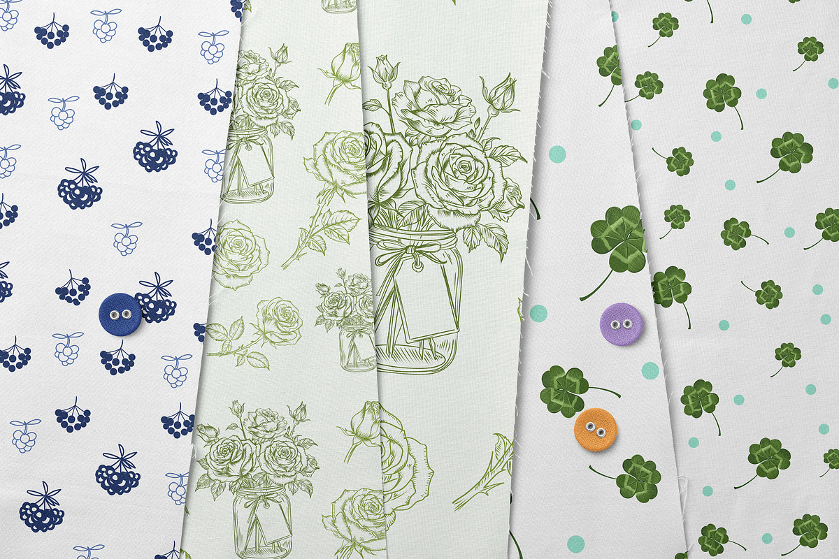 Seamless vector Floral Pattern set, a Pattern Graphic by FleurArt (Photo 12 of 16)