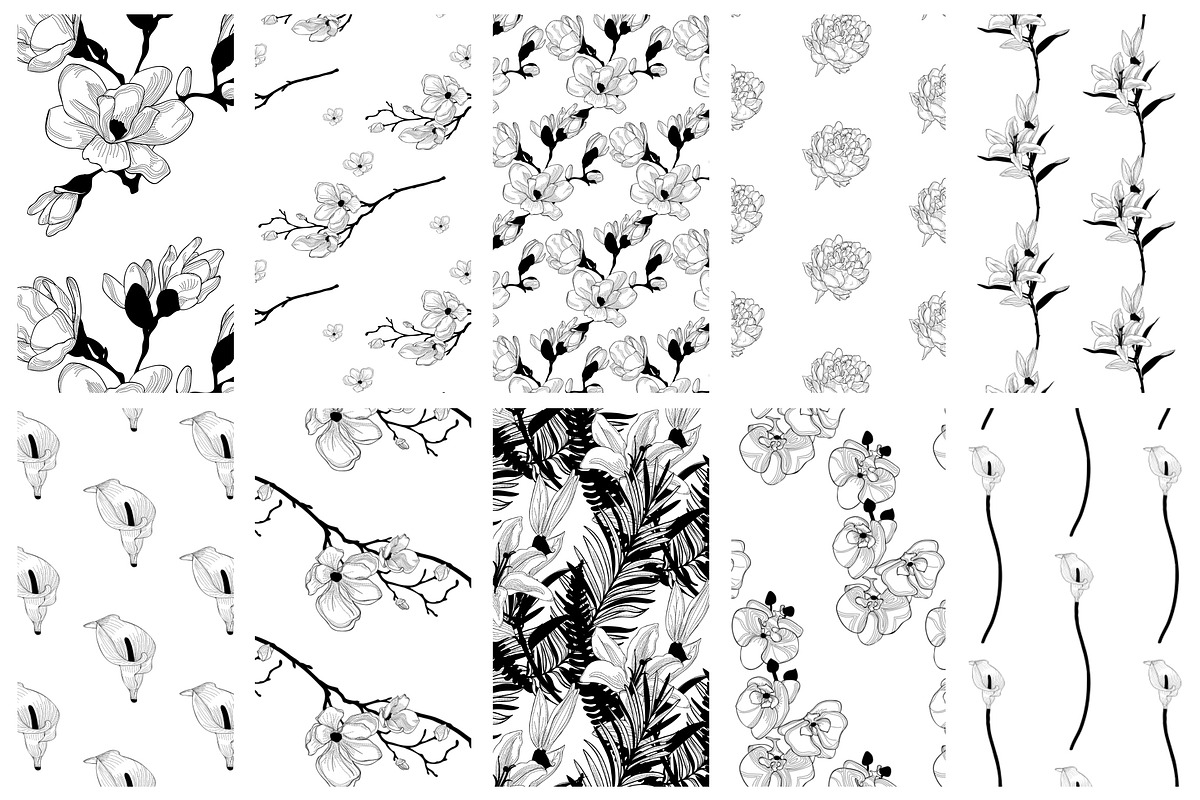 35+ Patterns & 8 Instagram Templates, a Pattern Graphic by Olya Creative (Photo 13 of 14)