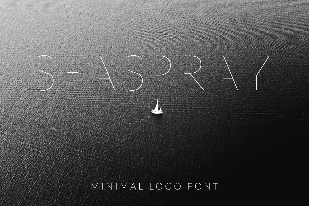 SEA SPRAY - minimal logo font