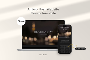 Luxury Airbnb Host Website Template, a Landing Page Template by batang