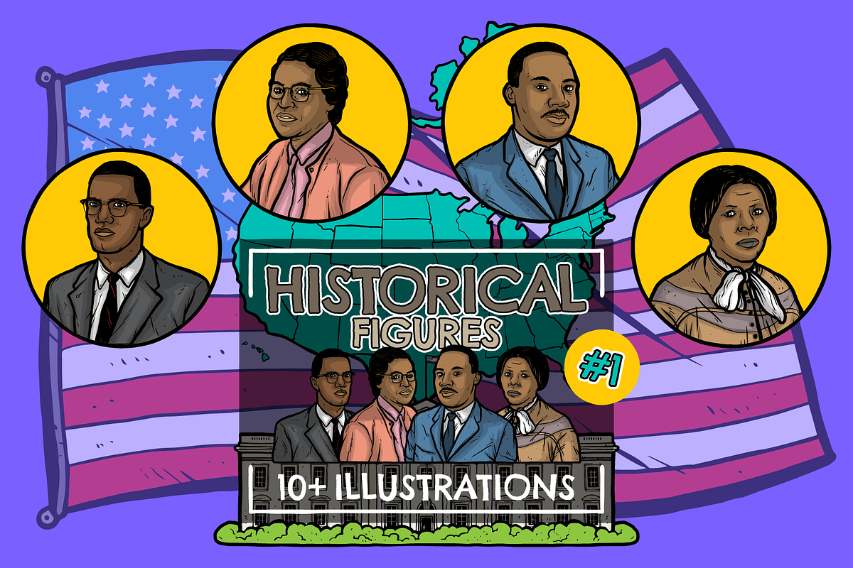 Historical Figures Vector Pack No1, an Illustration by Vectory by BSC (Photo 1 of 3)