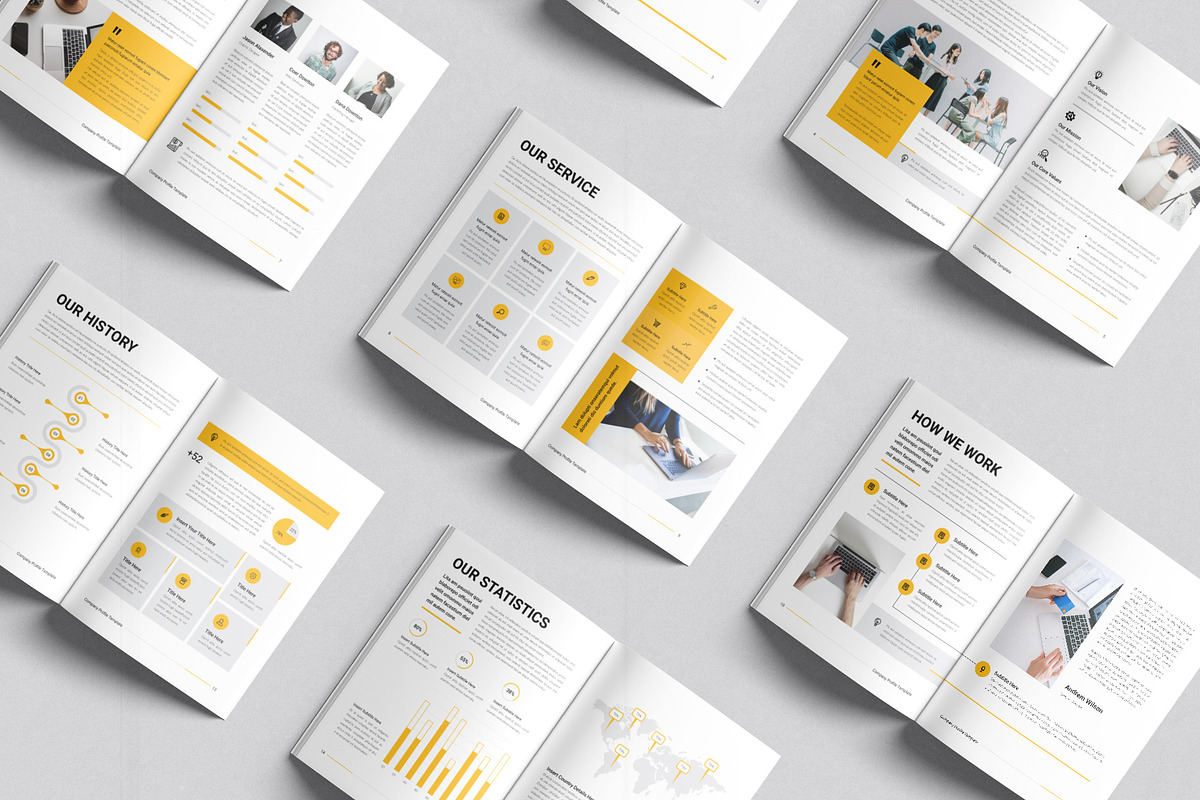 Company Brochure Template, a Brochure Template by DesignCrest (Photo 9 of 12)