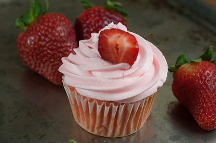 Strawberry cupcakes featuring cupcake, sweet, and dessert preview 6