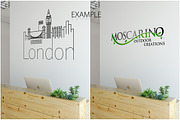 OFFICE Wall Mockup Bundle, a Print Template by Yuri-U (Thumbnail 8 of 15)