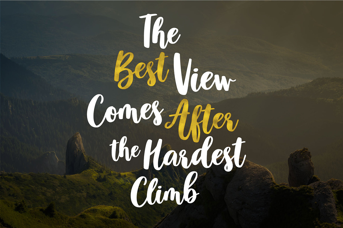 Vision bold script font preview 3