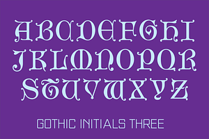 Gothic Initials Fonts Collection