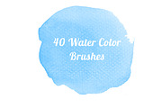 40 Water color Brushes for Photoshop, a Brush Add-On by PeoGeo Creative (Thumbnail 1 of 5)