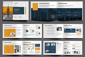 Sales Proposal Template Layout, a Brochure Template by MightyDesign