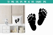 Baby Feet Vector Cut Files, an Object Graphic by Watercolor_Vector Graphic (Thumbnail 1 of 3)