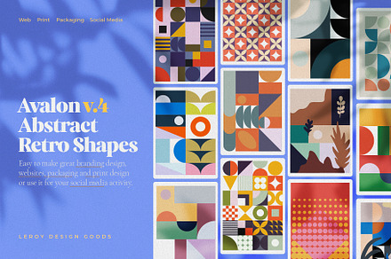 AVALON Retro Abstract Shapes ver 4