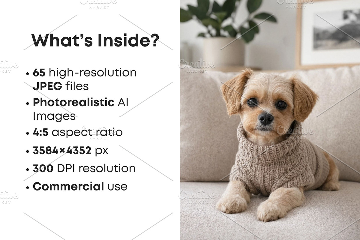 Dog Stock Photos Bundle, an Animal Photo by Selenique Studio (Photo 2 of 13)