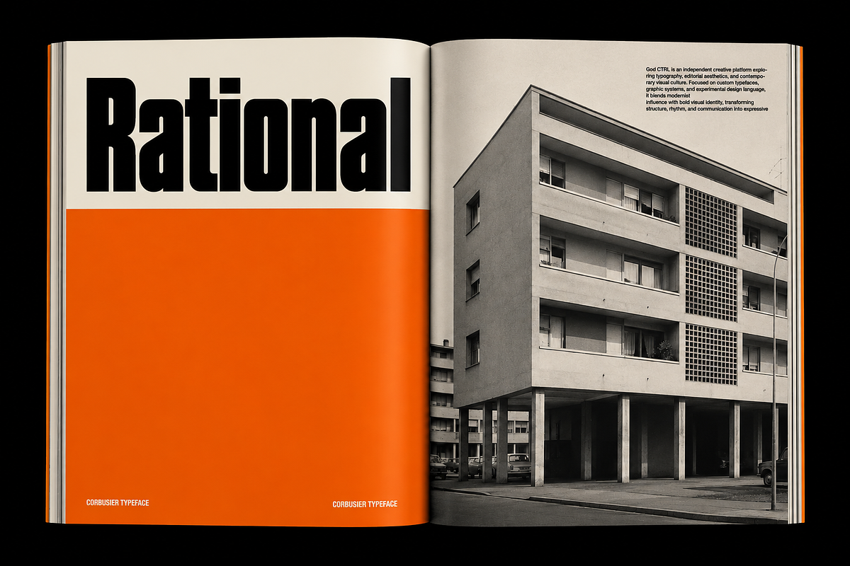 Corbusier Sans Serif Typeface, a Sans Serif Font by God Control (Photo 7 of 12)