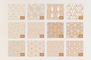 80 Geometric Seamless Patterns.