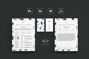 Feather Resume / Card Template, a Resume Template by MH Design Template (Thumbnail 4 of 4)