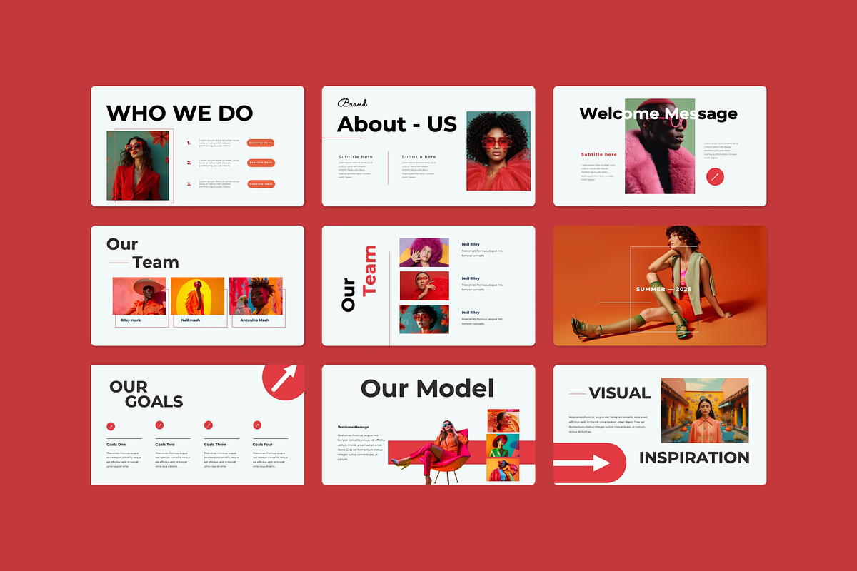 Fashion Glamix PowerPoint Template, a Presentation Template by Premast (Photo 2 of 4)