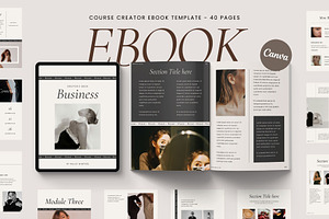 MOSSE Coach Ebook Template CANVA, a Design Template by BoldNStudio