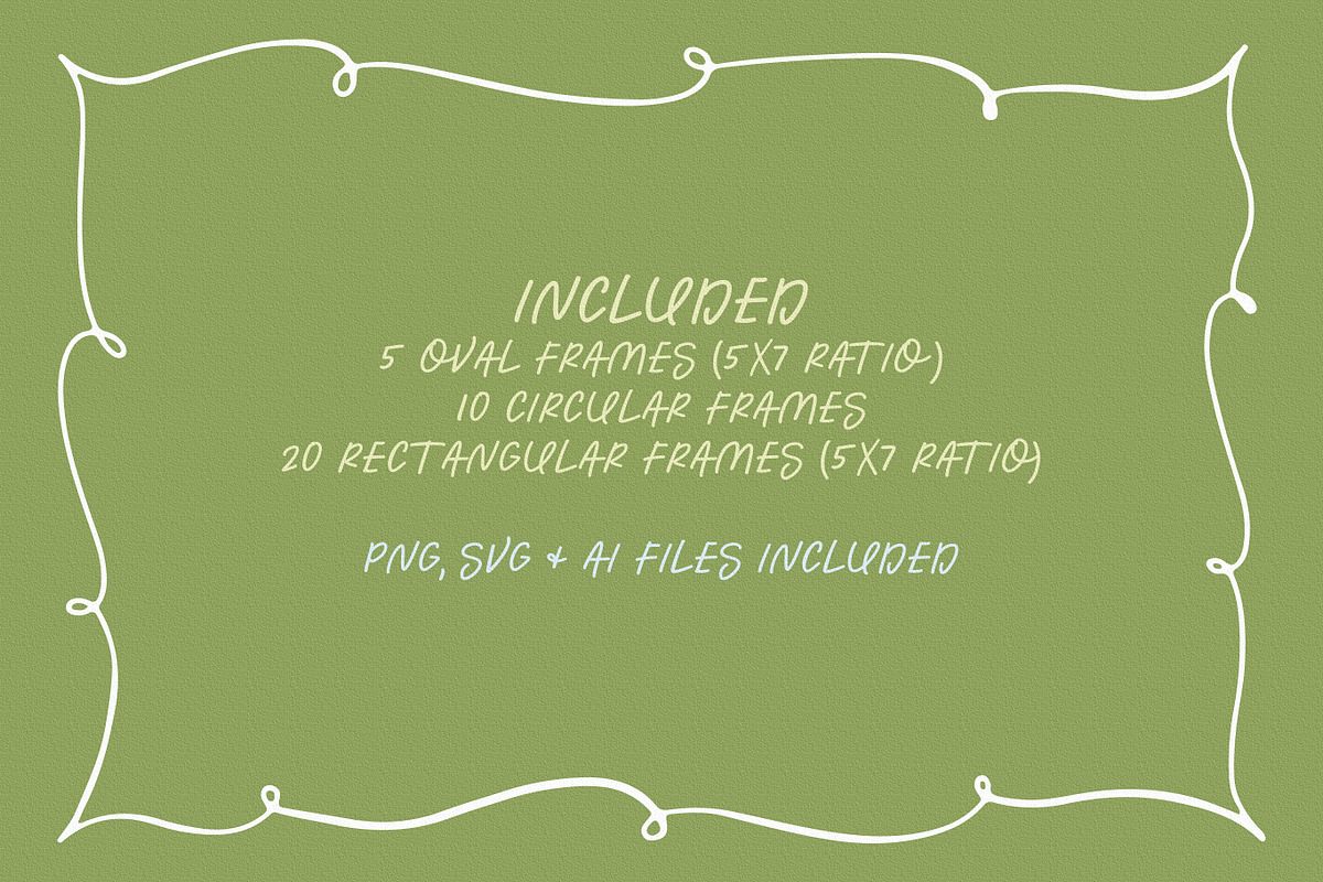 35 Whimsical Vector Borders + Frames, an Object Graphic by Design by Laney (Photo 4 of 14)