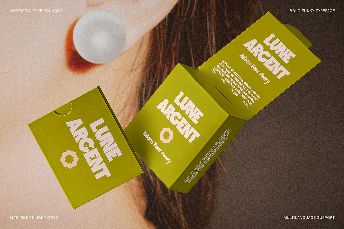 SLTF Tight Flight - Bold Funky Font, a Sans Serif Font by SilverStag Type Foundry (Photo 7 of 19)