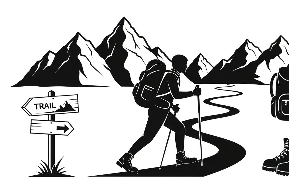 Hiking Adventure Silhouette Bundle, an Illustration by yasushie (Photo 51 of 51)