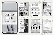 Monochrome Pinterest Templates, a Social Media Template by Sian Elizabeth Designs (Thumbnail 2 of 5)