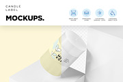 Small Round Candle Label Mockups, a Packaging Mockup by DesignNeutrons (Thumbnail 7 of 7)