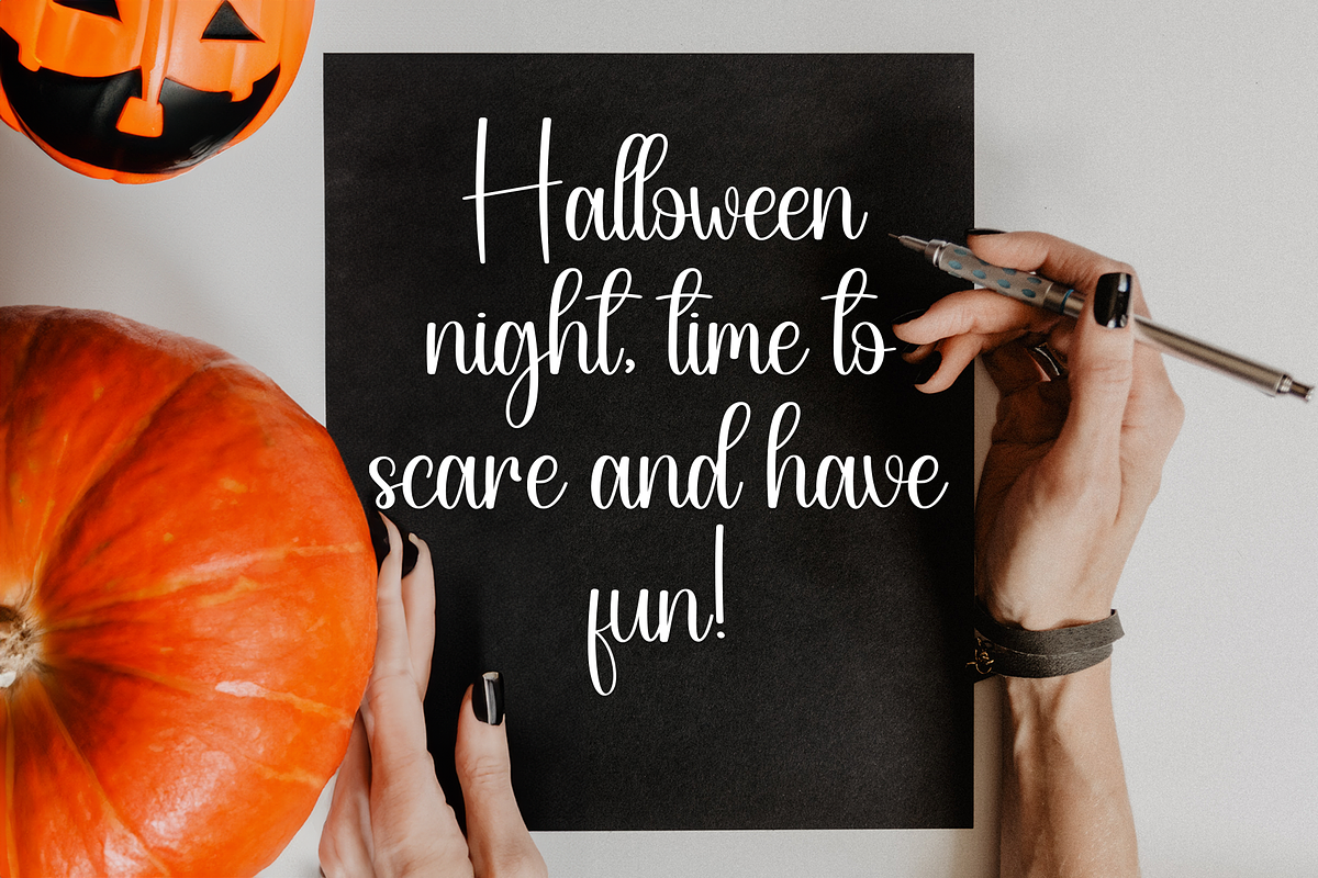 Ghosting | Script Font, a Handwritten Font by Scratchones (Photo 5 of 9)