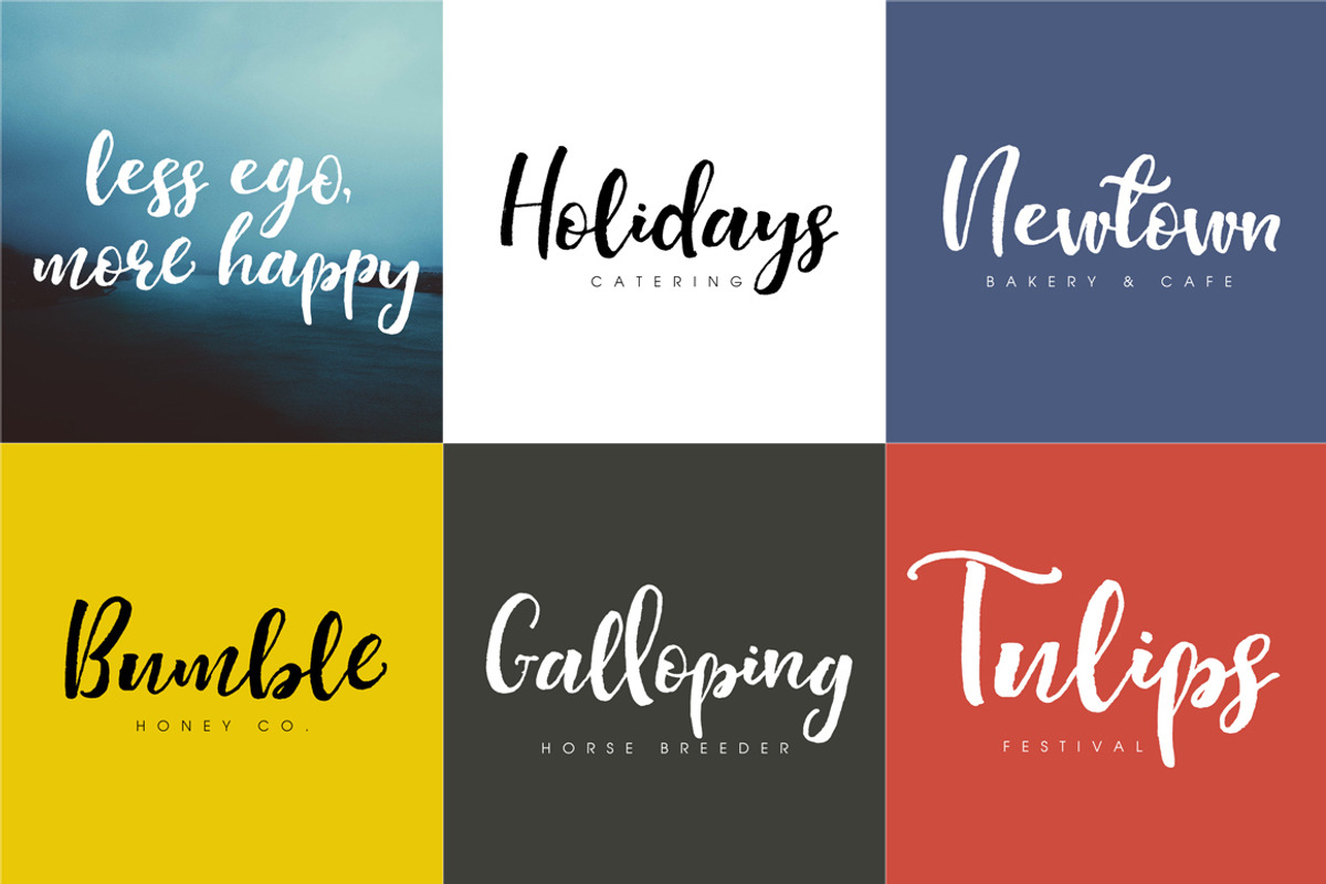 Highline Font, a Script Font by Creativeqube Design