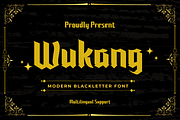 Wukang, a Blackletter Font by twinstd (Thumbnail 1 of 13)