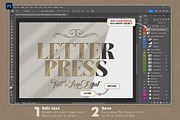 Gold Letterpress Text & Logo Effect, a Layer Style Add-On by Andrew Skoch Design (Thumbnail 5 of 6)