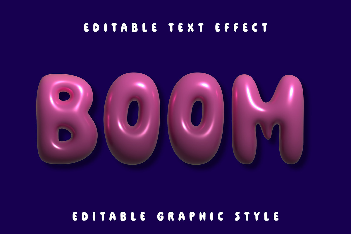 Glossy Balloon Globe Text Effect preview 3