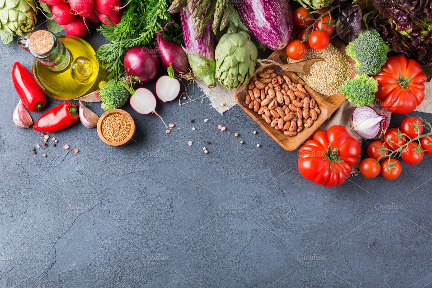 Assortment of fresh organic farmer vegetables stock photo containing organic, a Food & Drink Photo by Antonina Vlasova