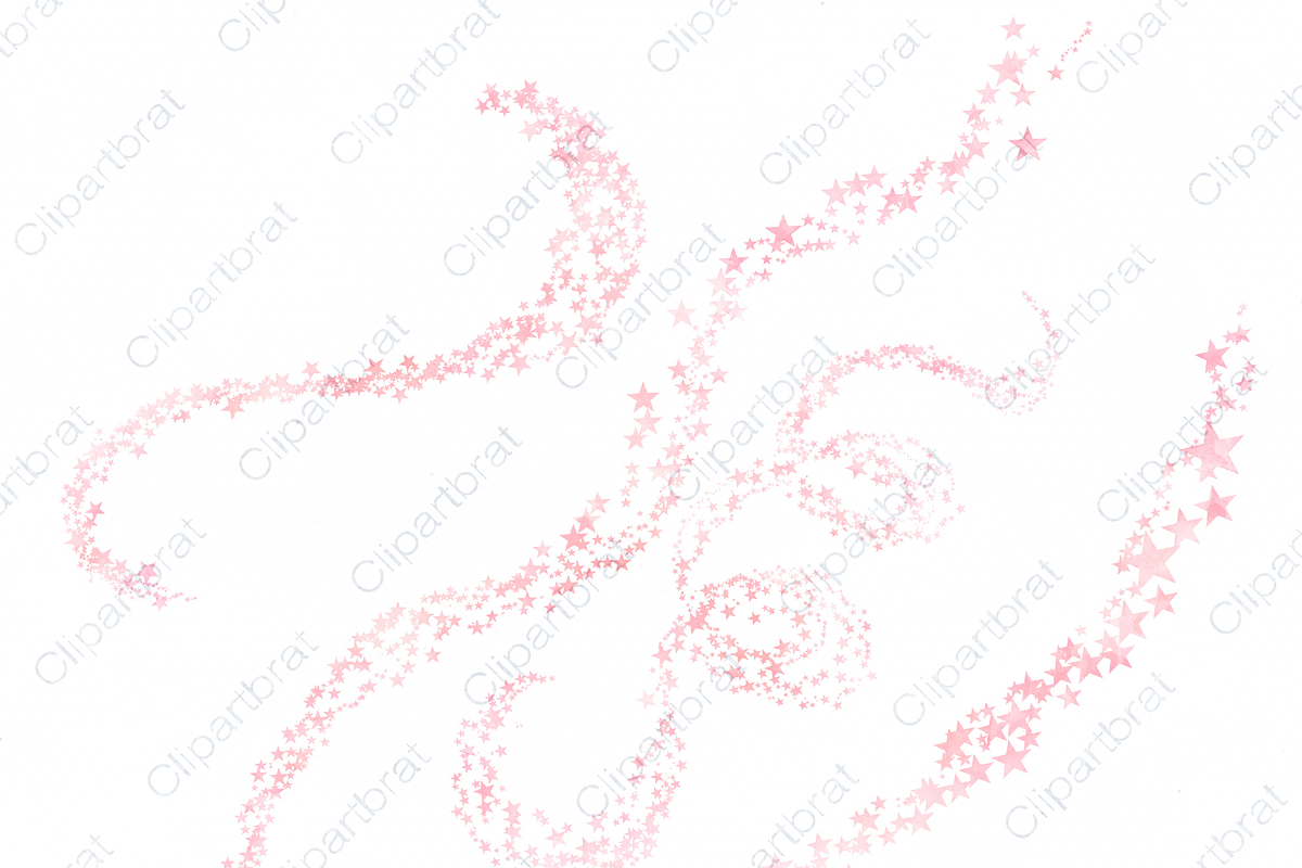 Blush Pink Watercolor Star Clipart, an Illustration by ClipartBrat Graphics (Photo 4 of 5)