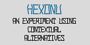 Hexonu, a Sans Serif Font by Ingrimayne Type (Thumbnail 1 of 8)